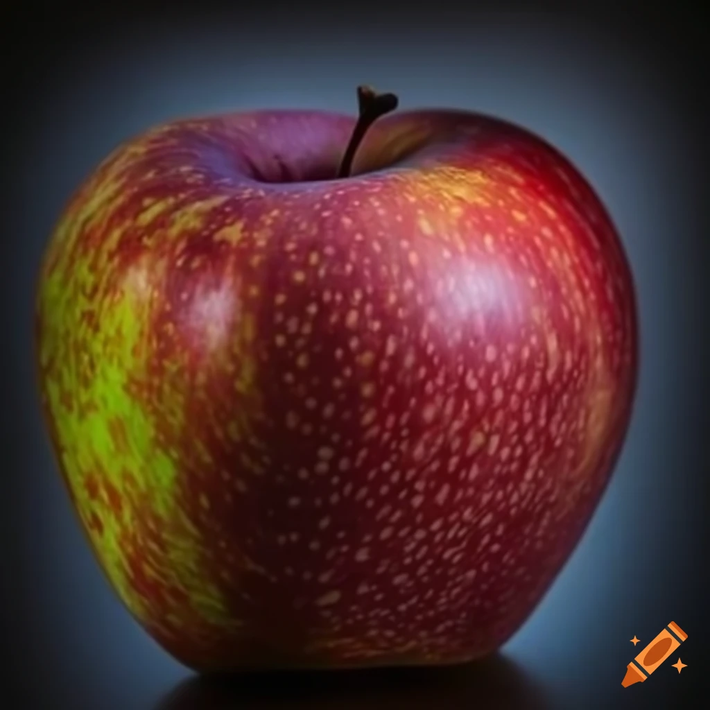 Stunning artwork of an apple on Craiyon