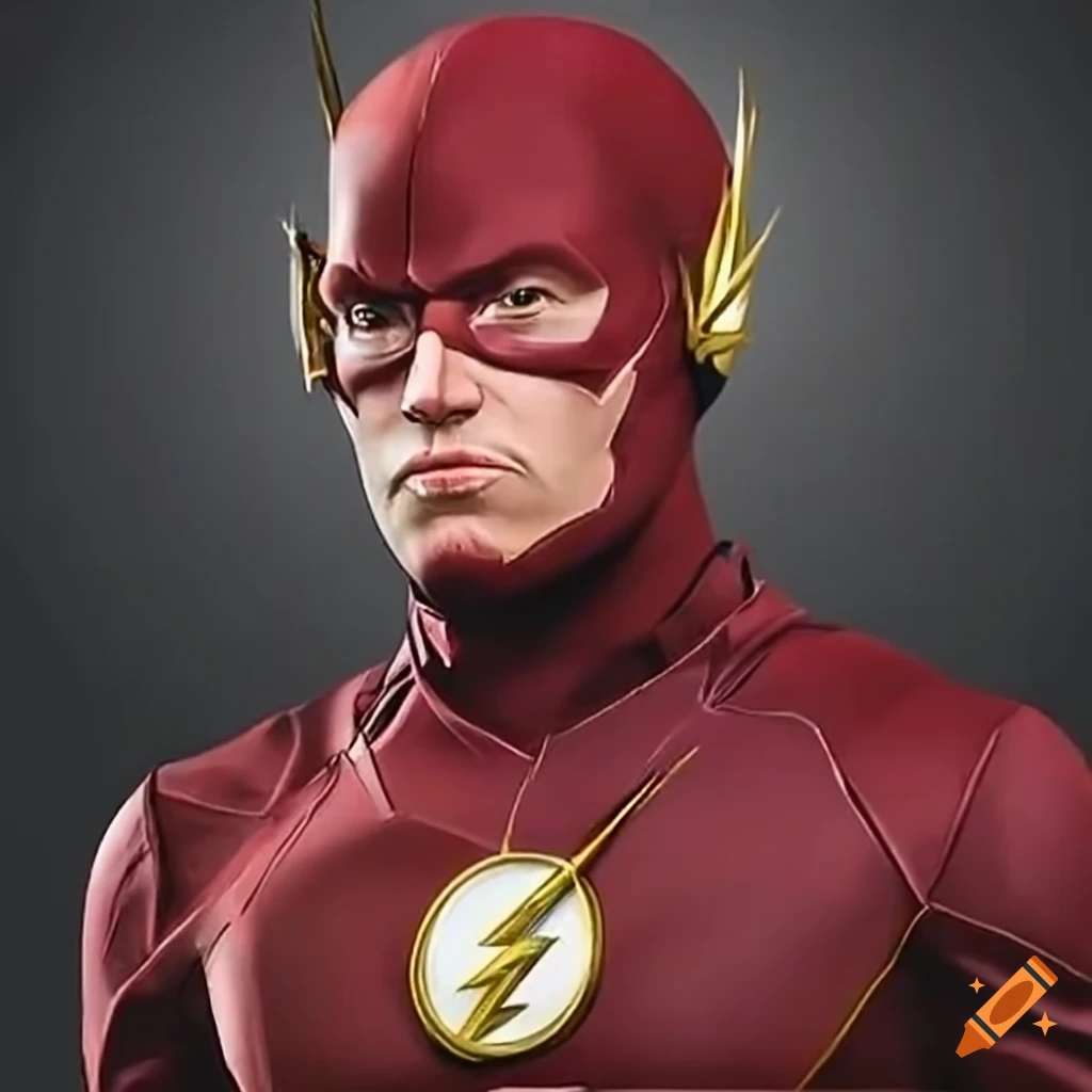 Illustration of flash superhero on Craiyon