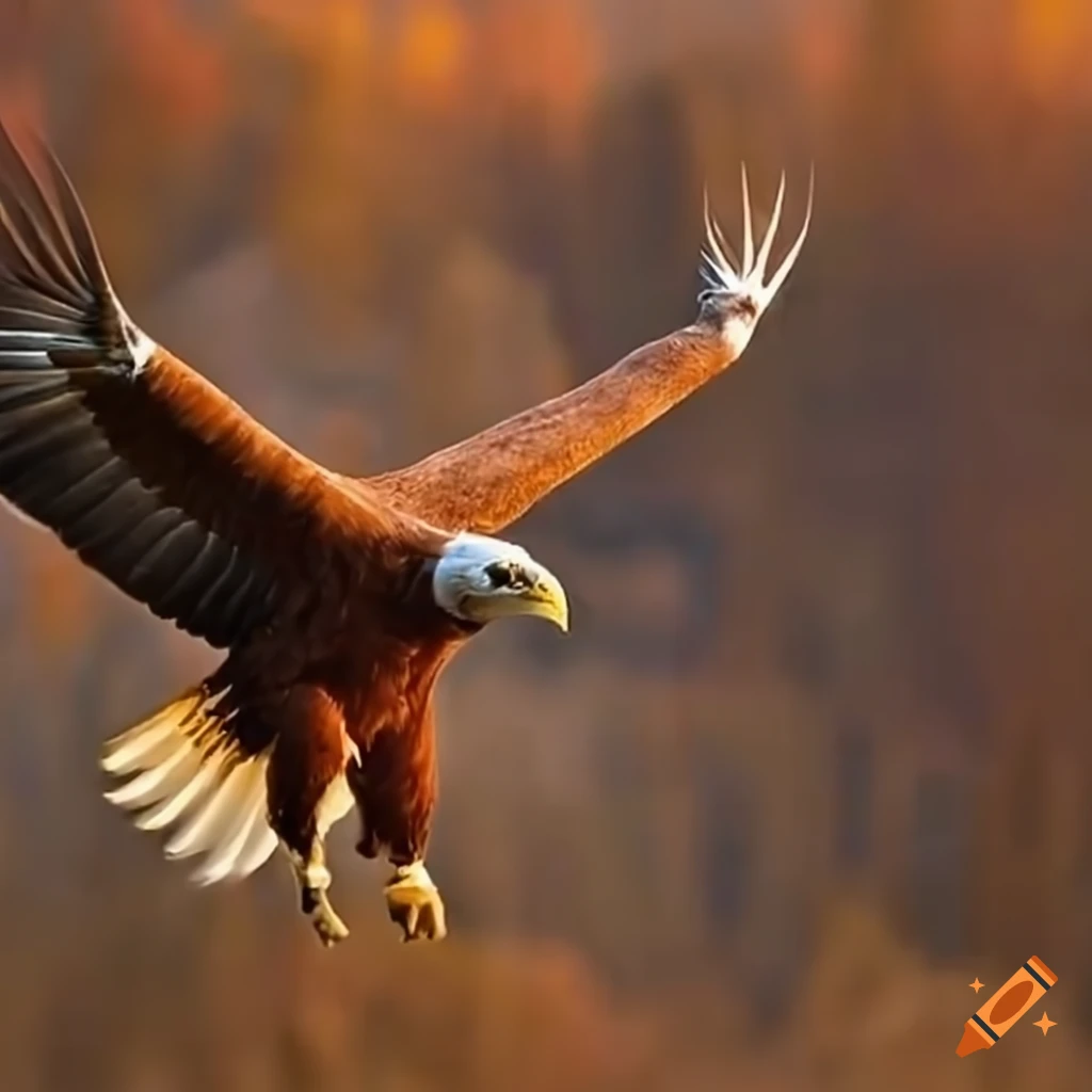 illustration of a cow flying with an eagle