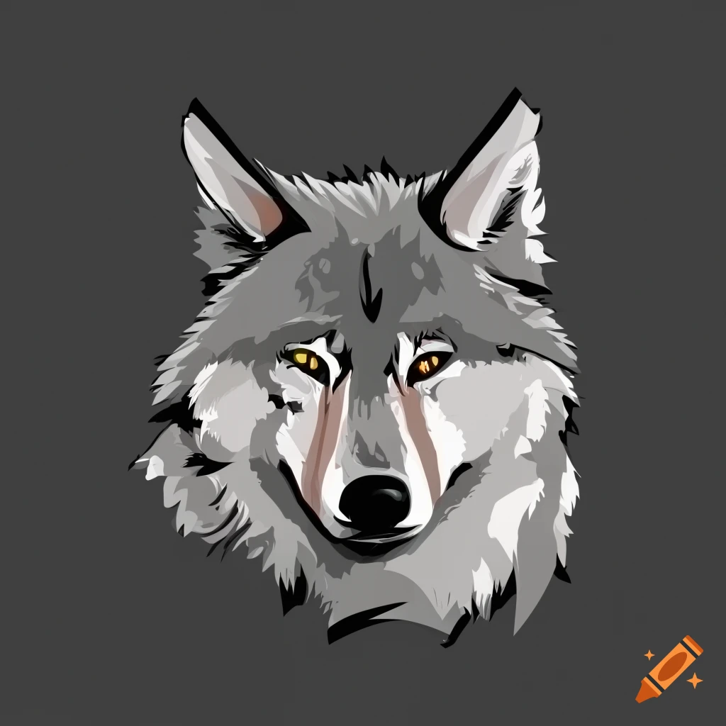 vector illustration of a wolf