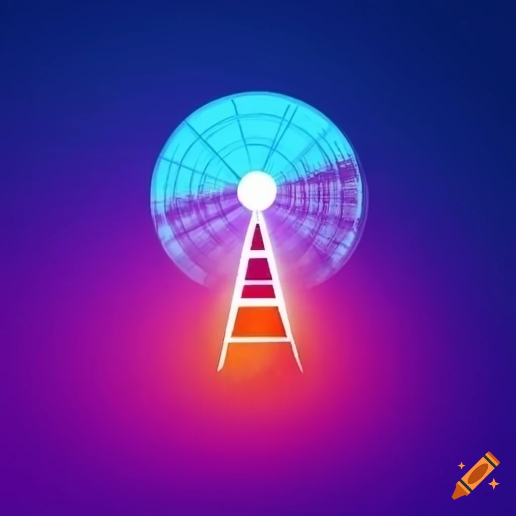 Icon of a radarequipped plane for aviation app