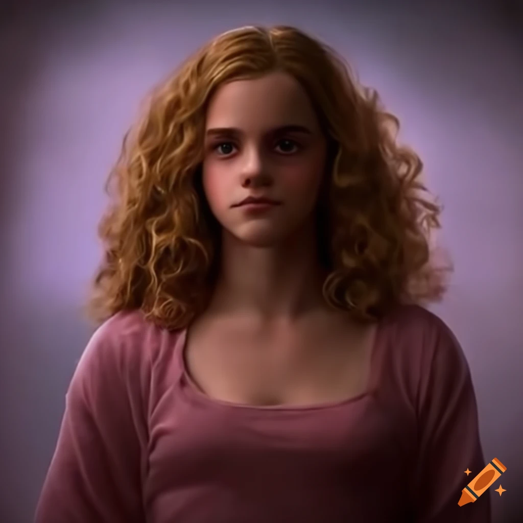 Hermione in pajamas on a bed