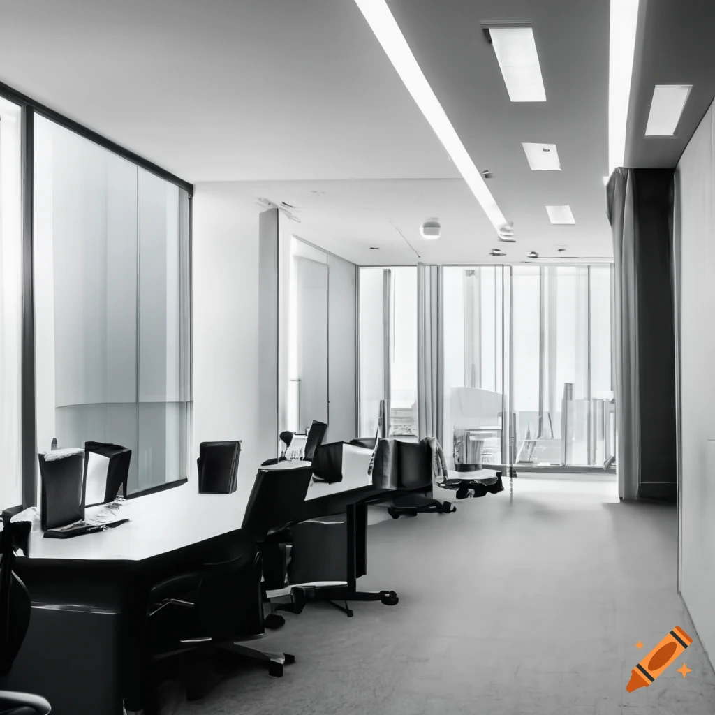 Corporate office interior on Craiyon