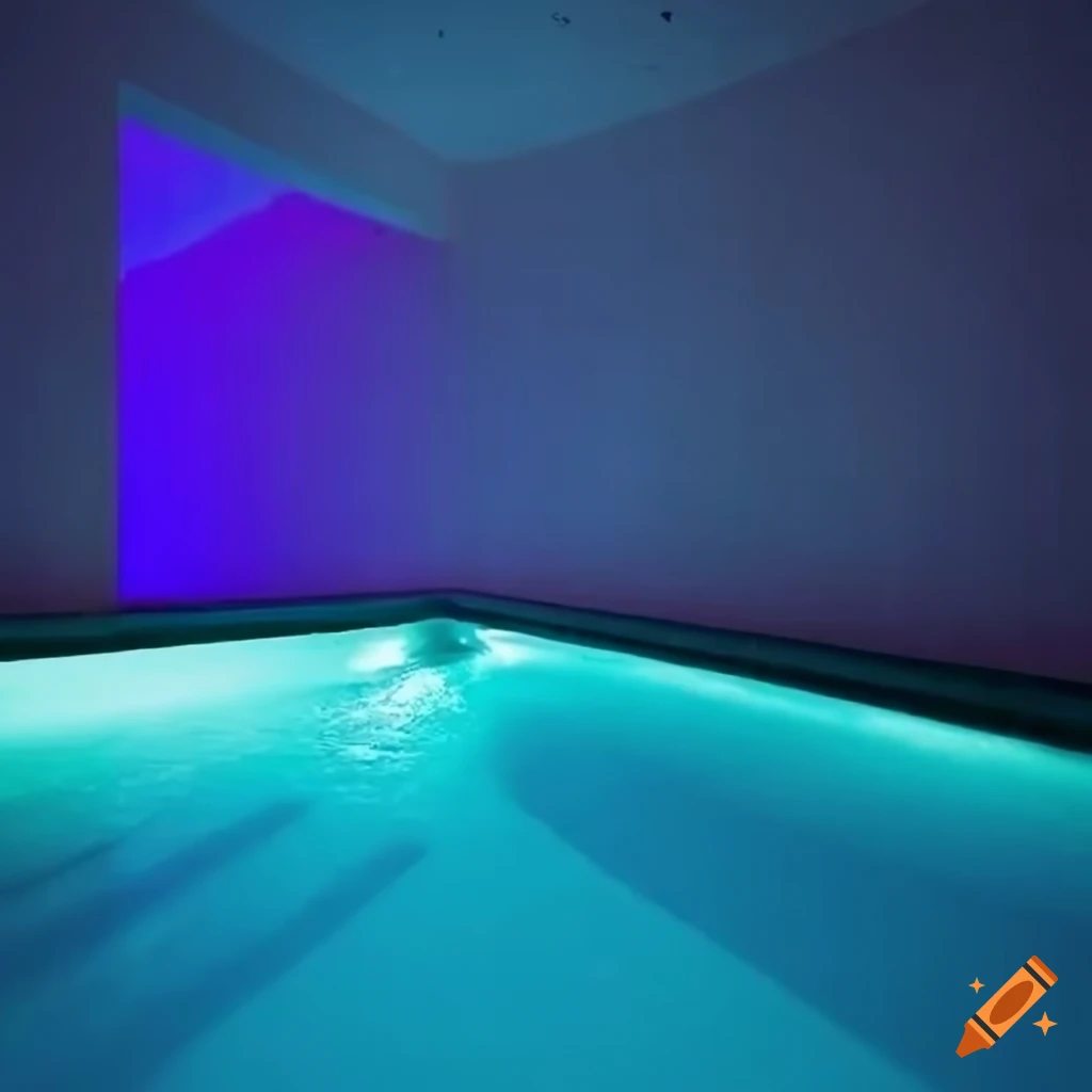 basement pool in minimalist architecture