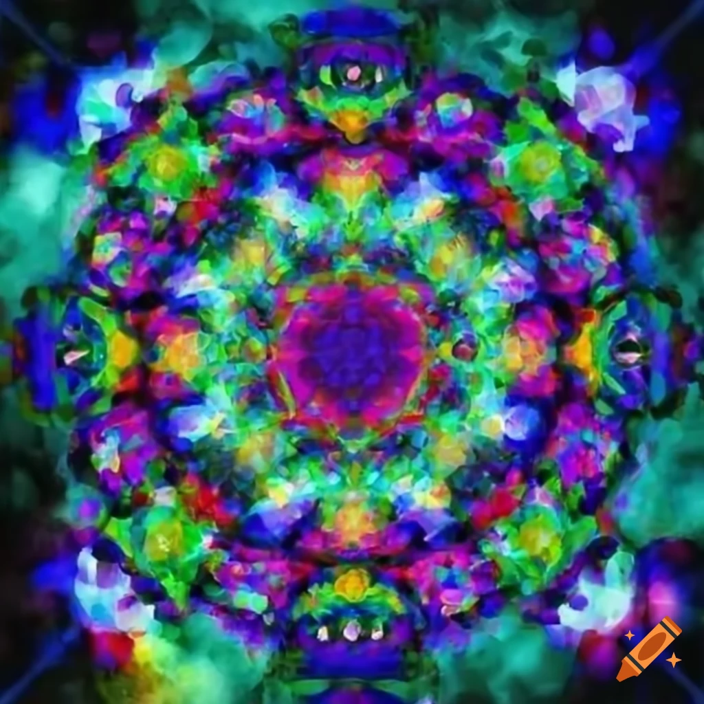 Kaleidoscope Design With Dancing Bears On Craiyon