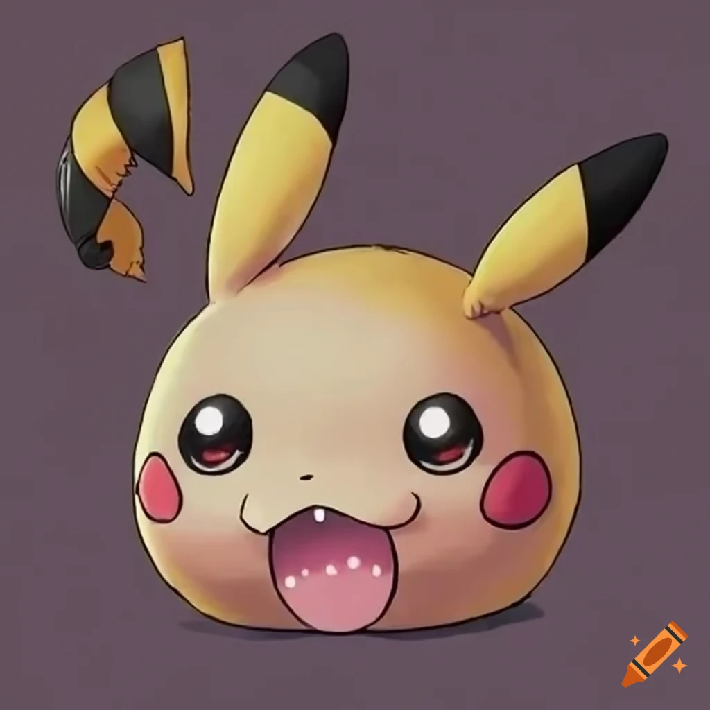 crossover image of Poring from Ragnarok and Pikachu from Pokemon