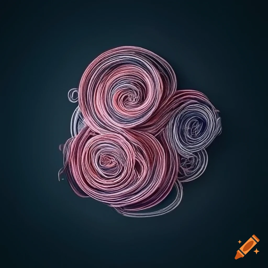 Linkedin header with circularity and textile design elements on craiyon