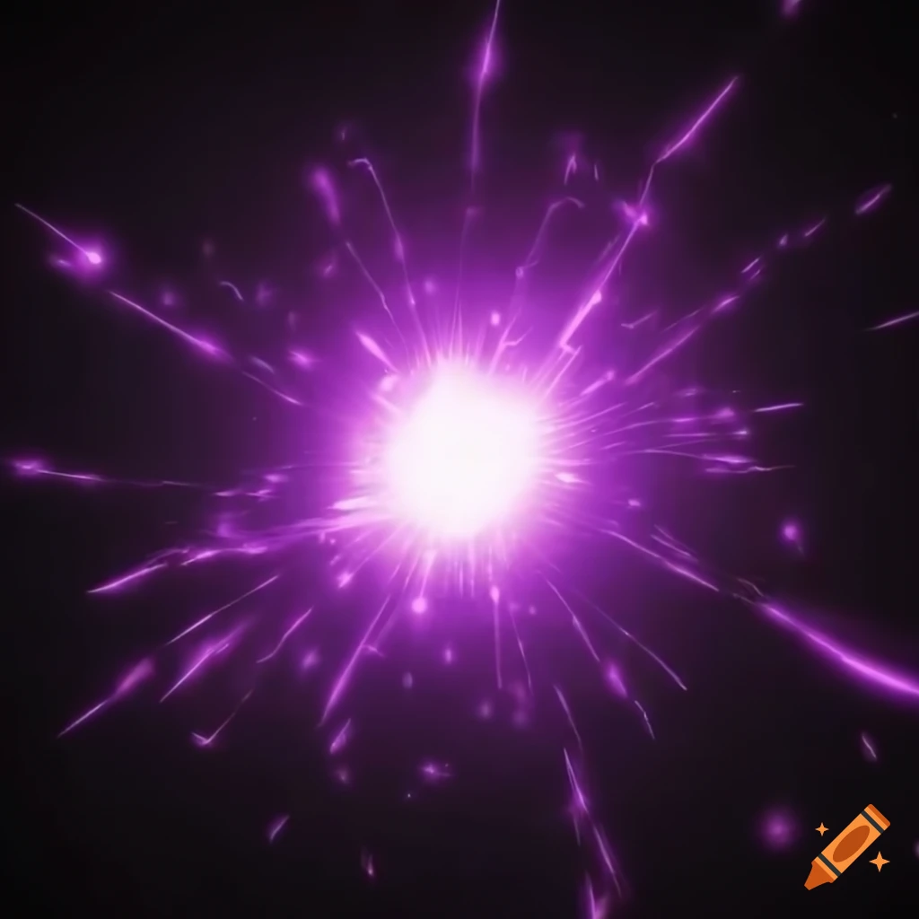 Purple spark explosion in unreal engine 5 on Craiyon