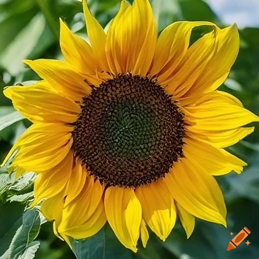 sunflower in a pot