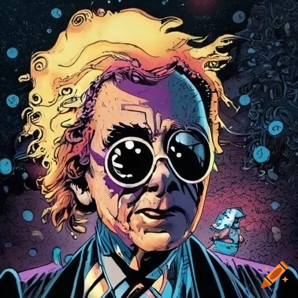 eye-catching beer label designed by Tim Burton