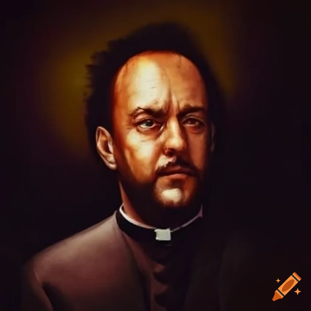 Dave matthews dressed as a priest on Craiyon