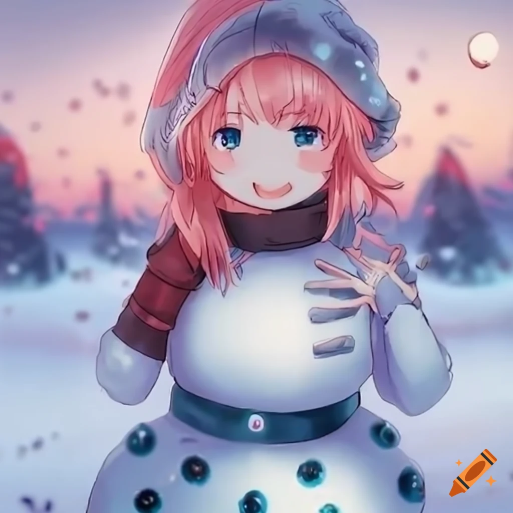 Building a snowman [Commission] by ShimayaEiko on DeviantArt | Digital art  anime, Build a snowman, Anime