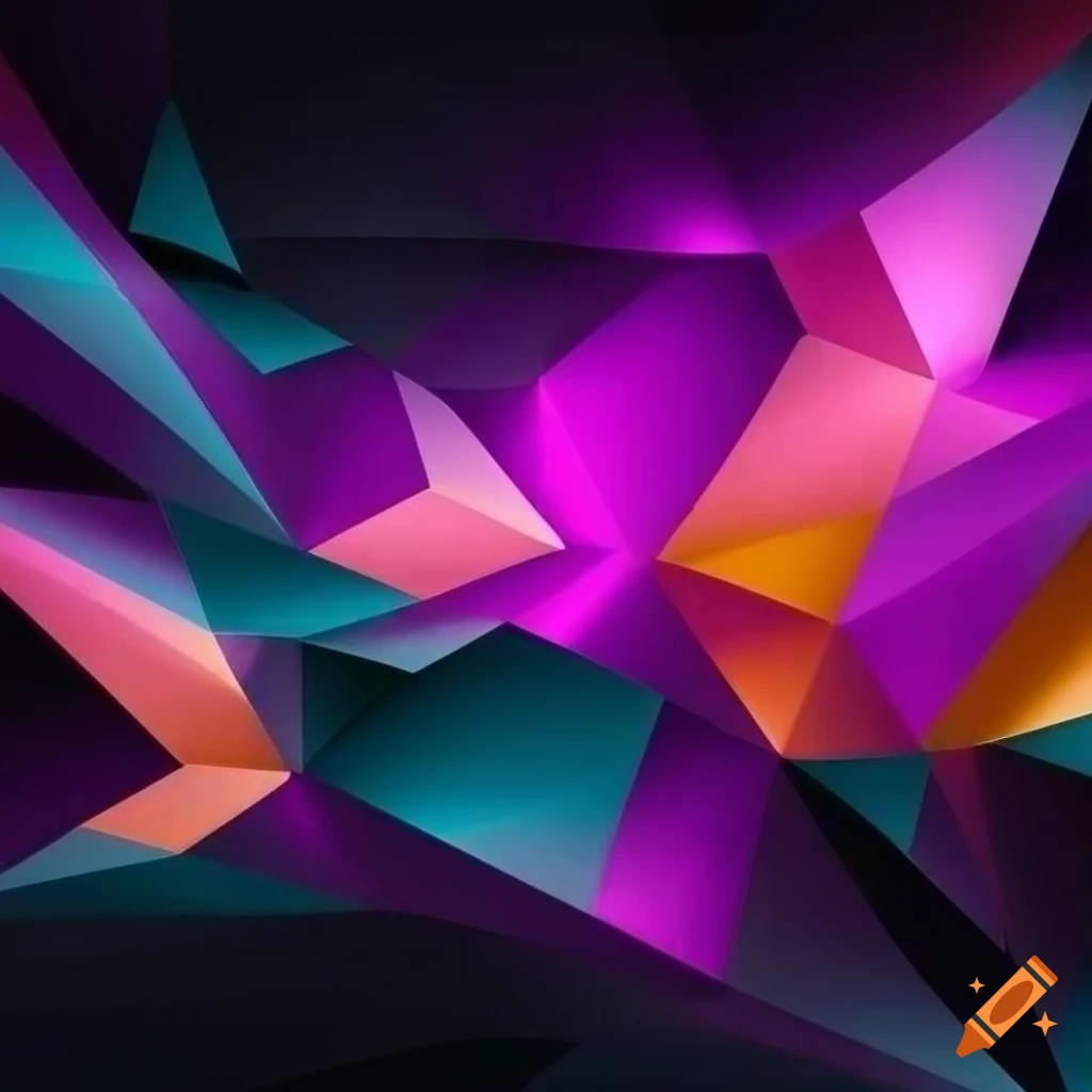 vibrant abstract wallpaper with dynamic 3D elements