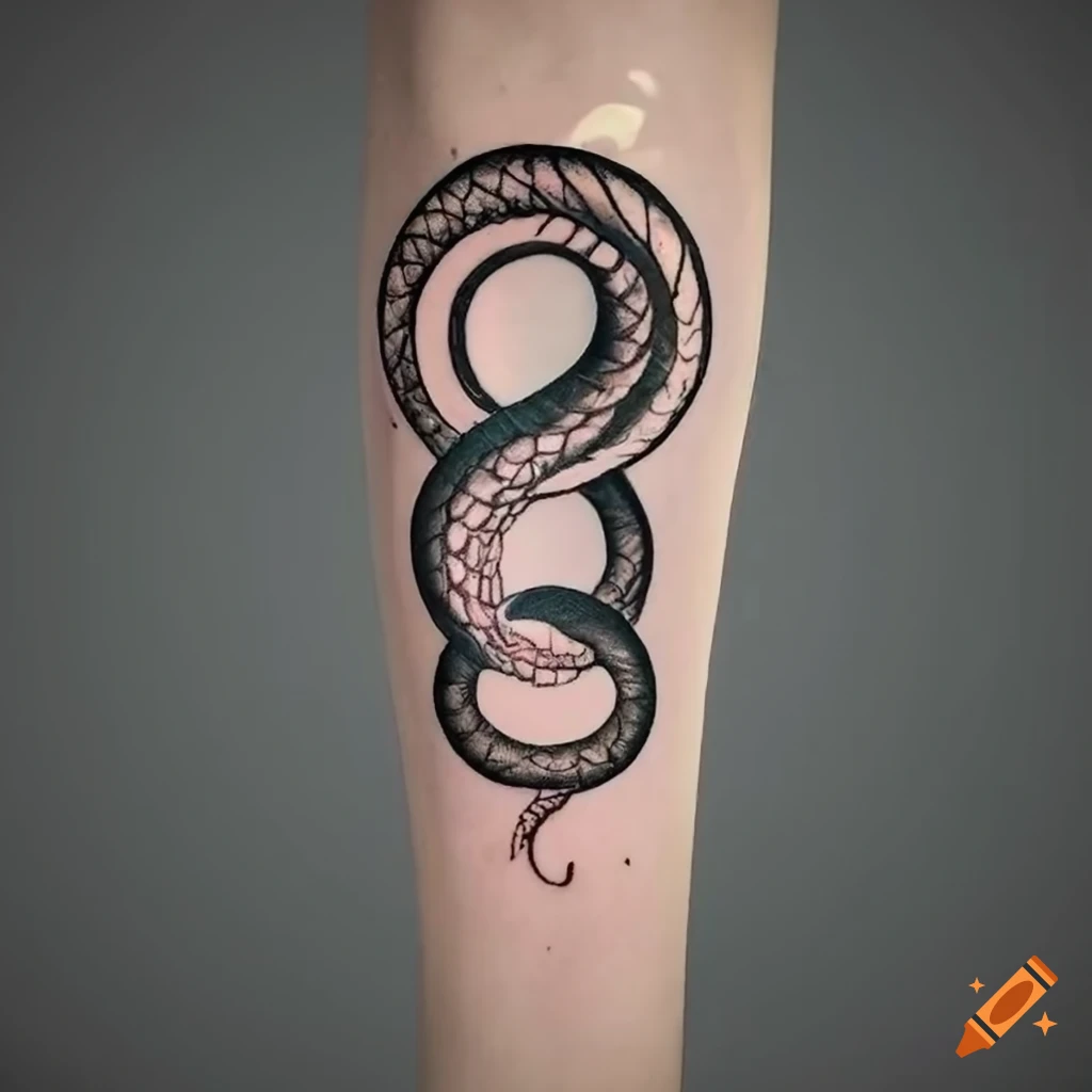 Black snake tattoo - Tattoogrid.net