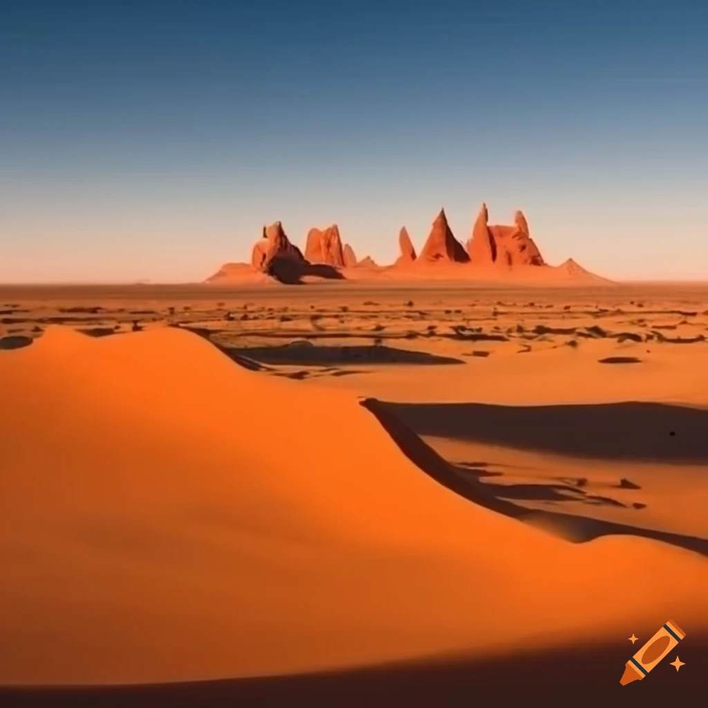sandy dunes of the Gobi Desert