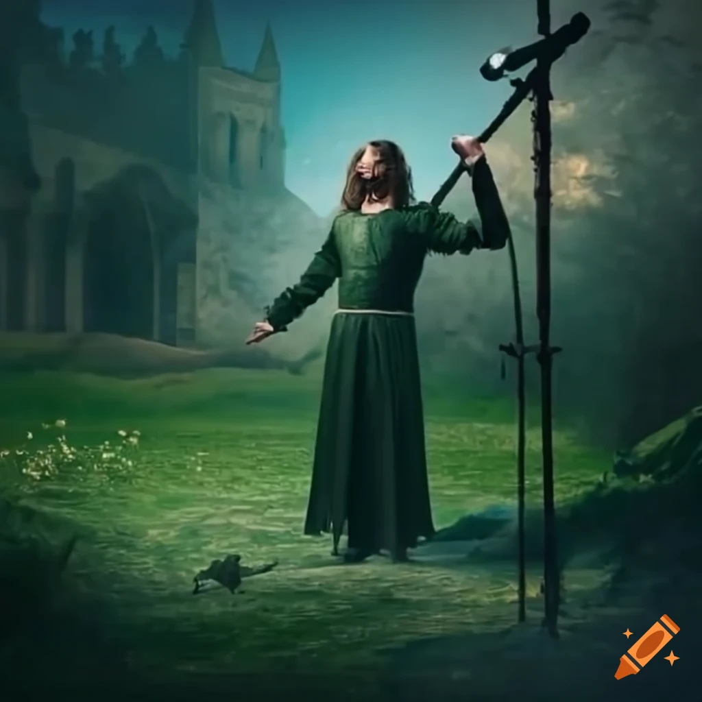 Pintura de un hombre renacentista mirando el cielo estrellado on Craiyon