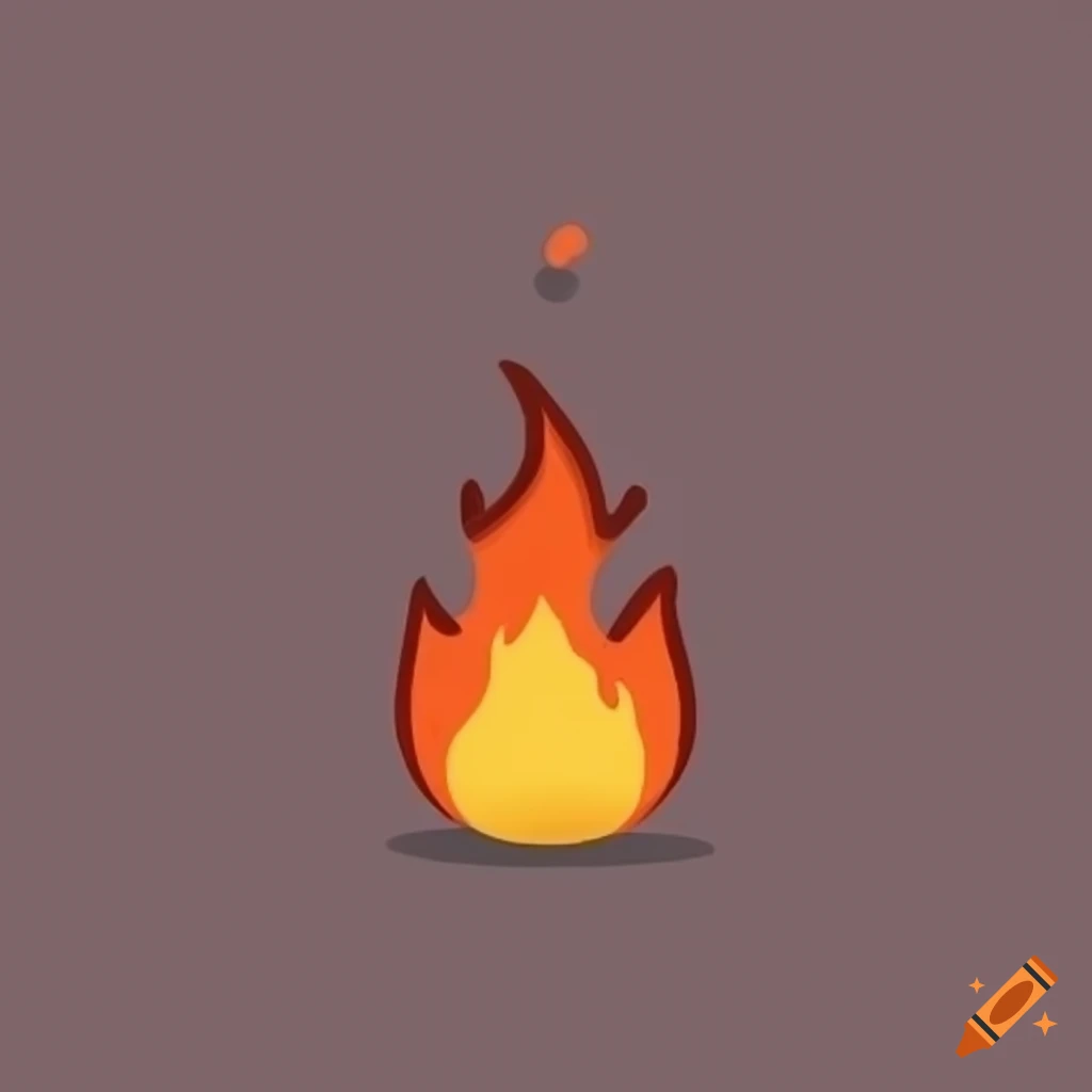 minimalistic fire emoji