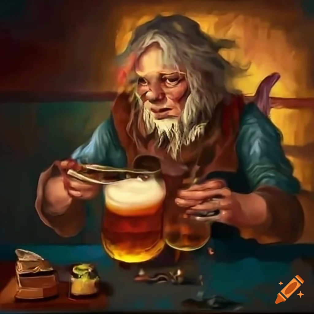 image of a gnome alchemist conducting an experiment
