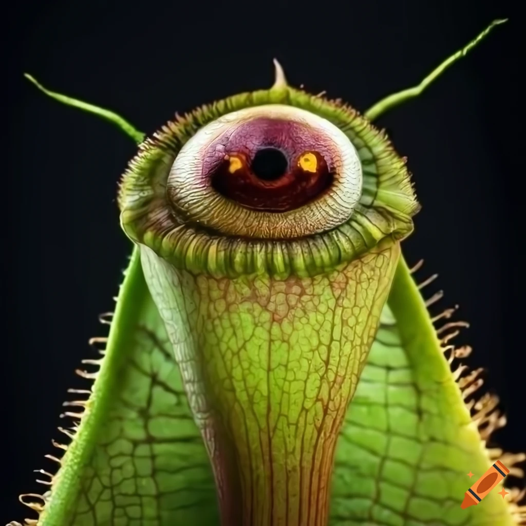 Detailed carnivorous plant monster