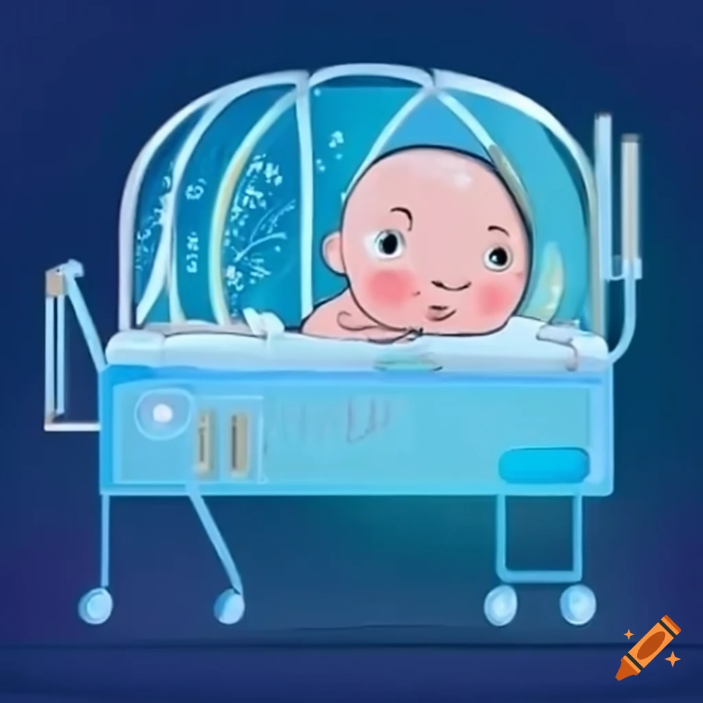 newborn baby resting in an incubator