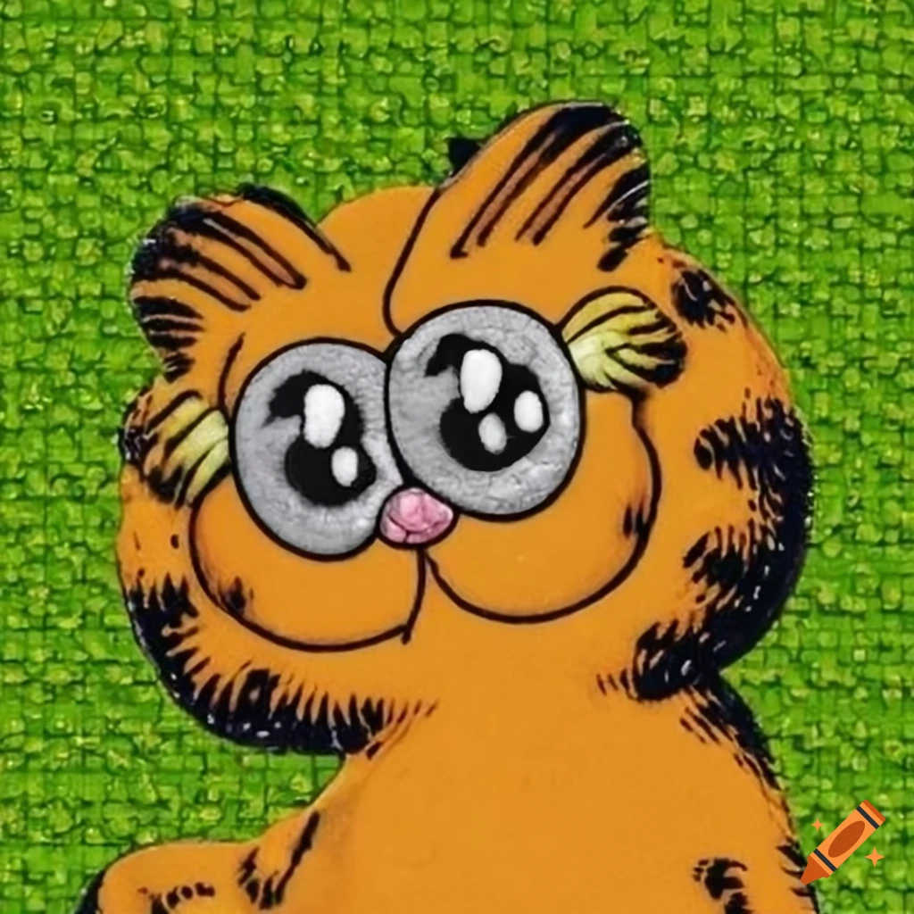 cartoon image of a chameleon named Blotter Garfield