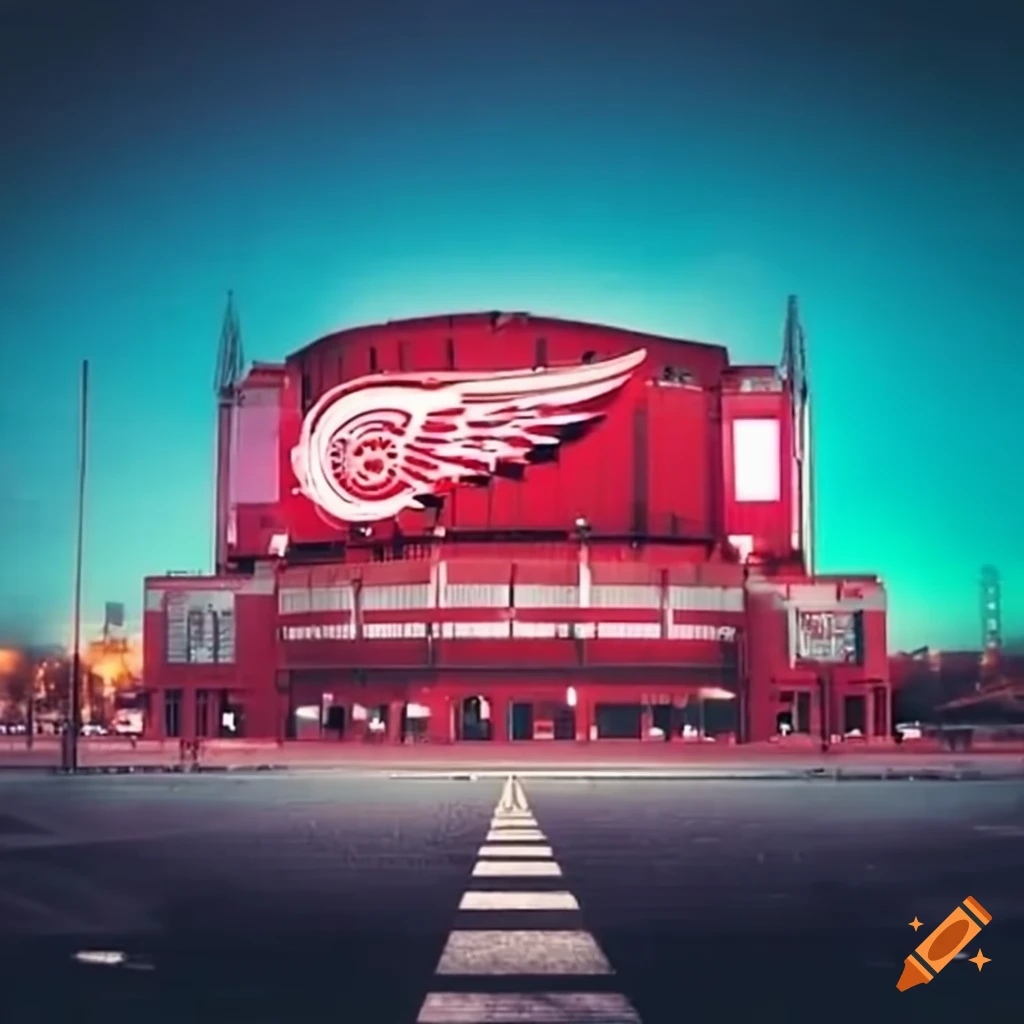 Detroit red wings stadium on Craiyon