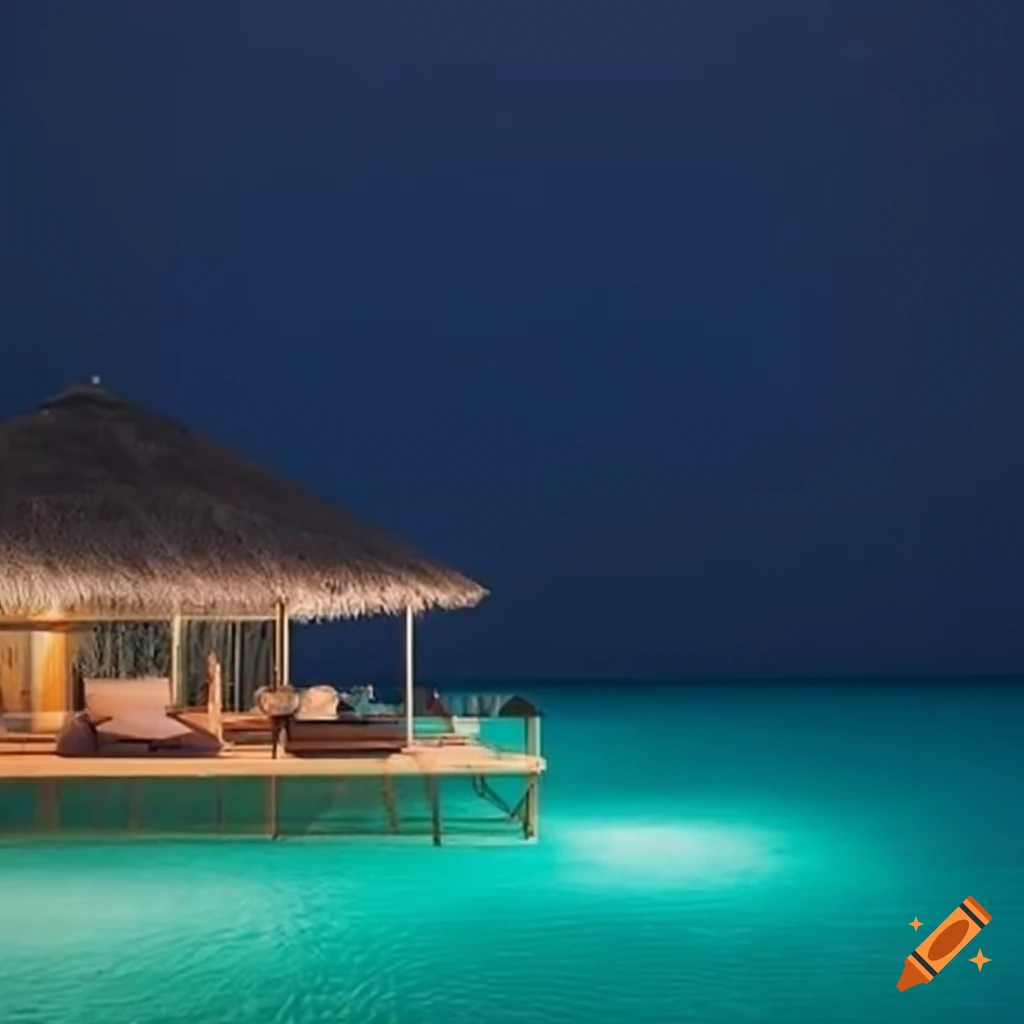 breathtaking-luxury-hotel-in-maldives-on-craiyon