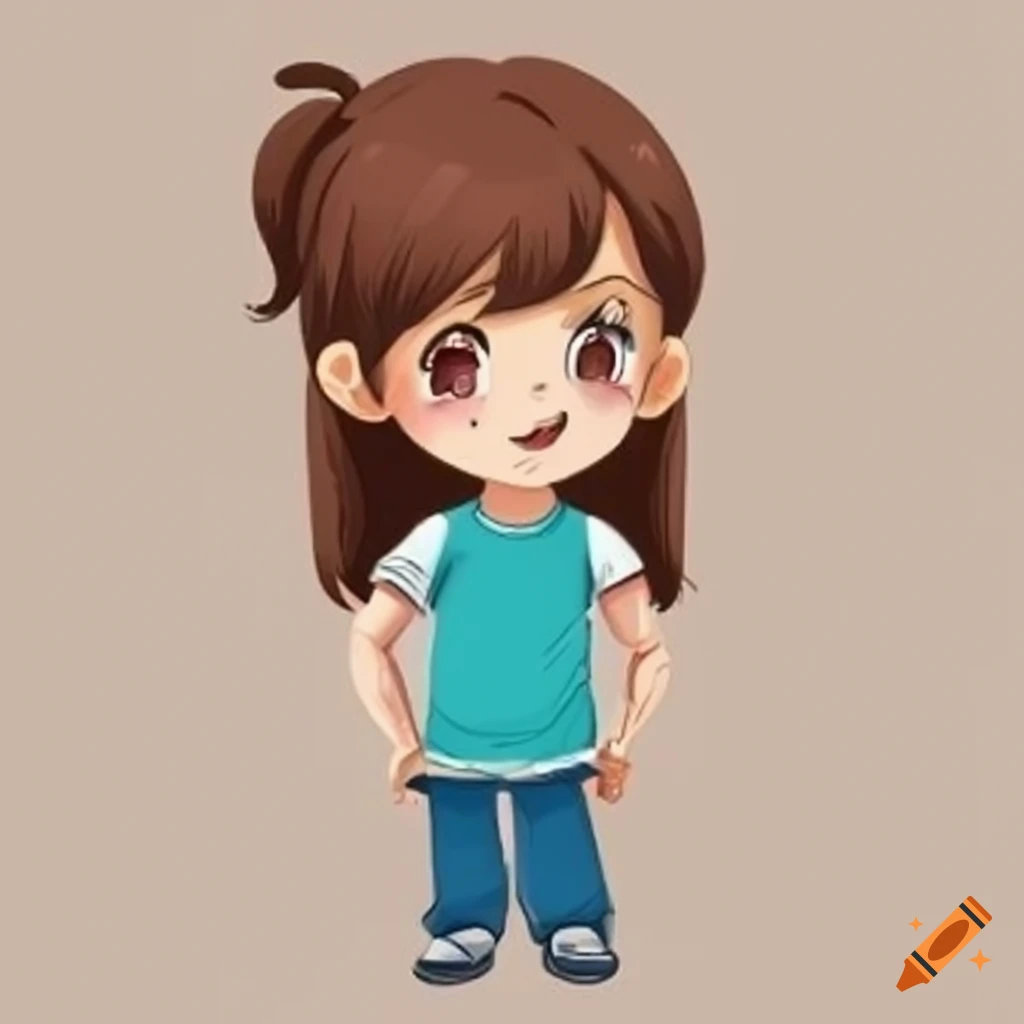 illustration of a cartoon child