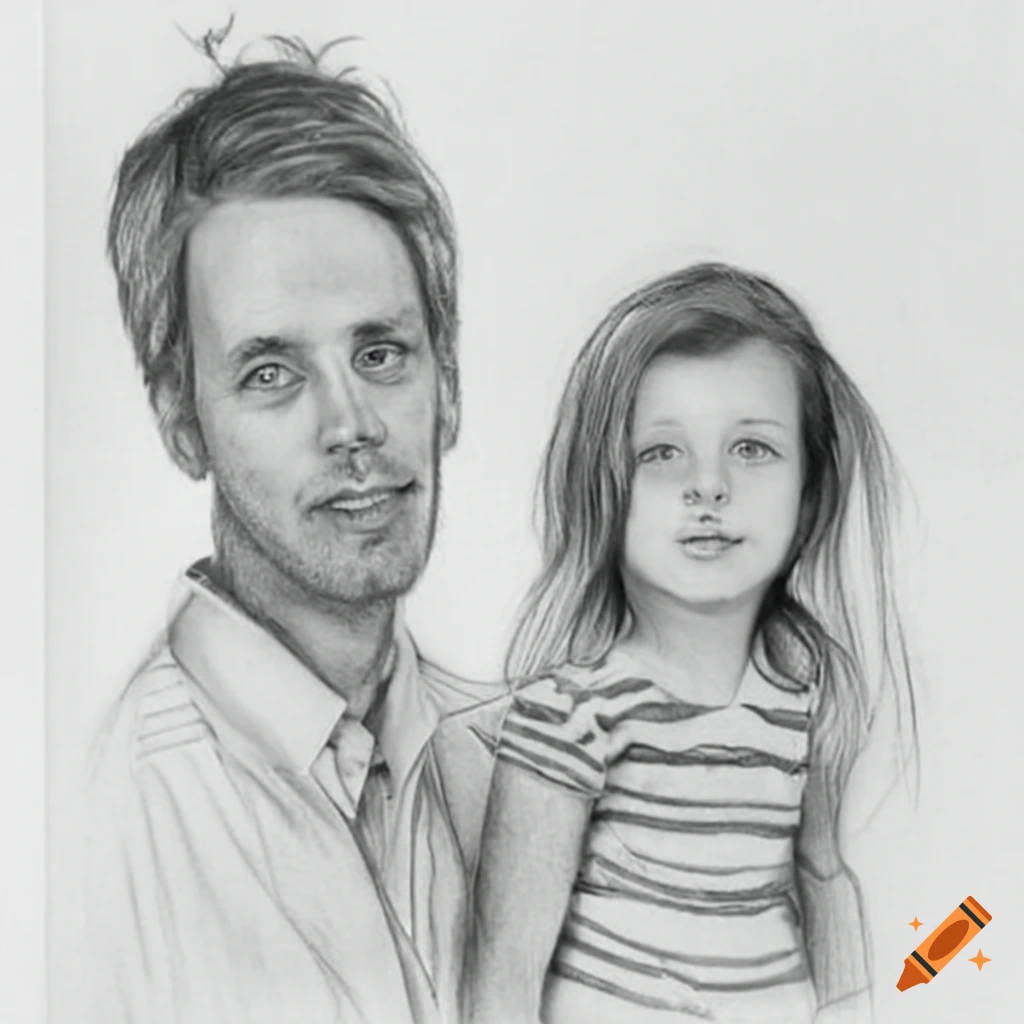 Father And Daughter Walking- Continuous Line Drawing Royalty Free SVG,  Cliparts, Vectors, and Stock Illustration. Image 114898165.