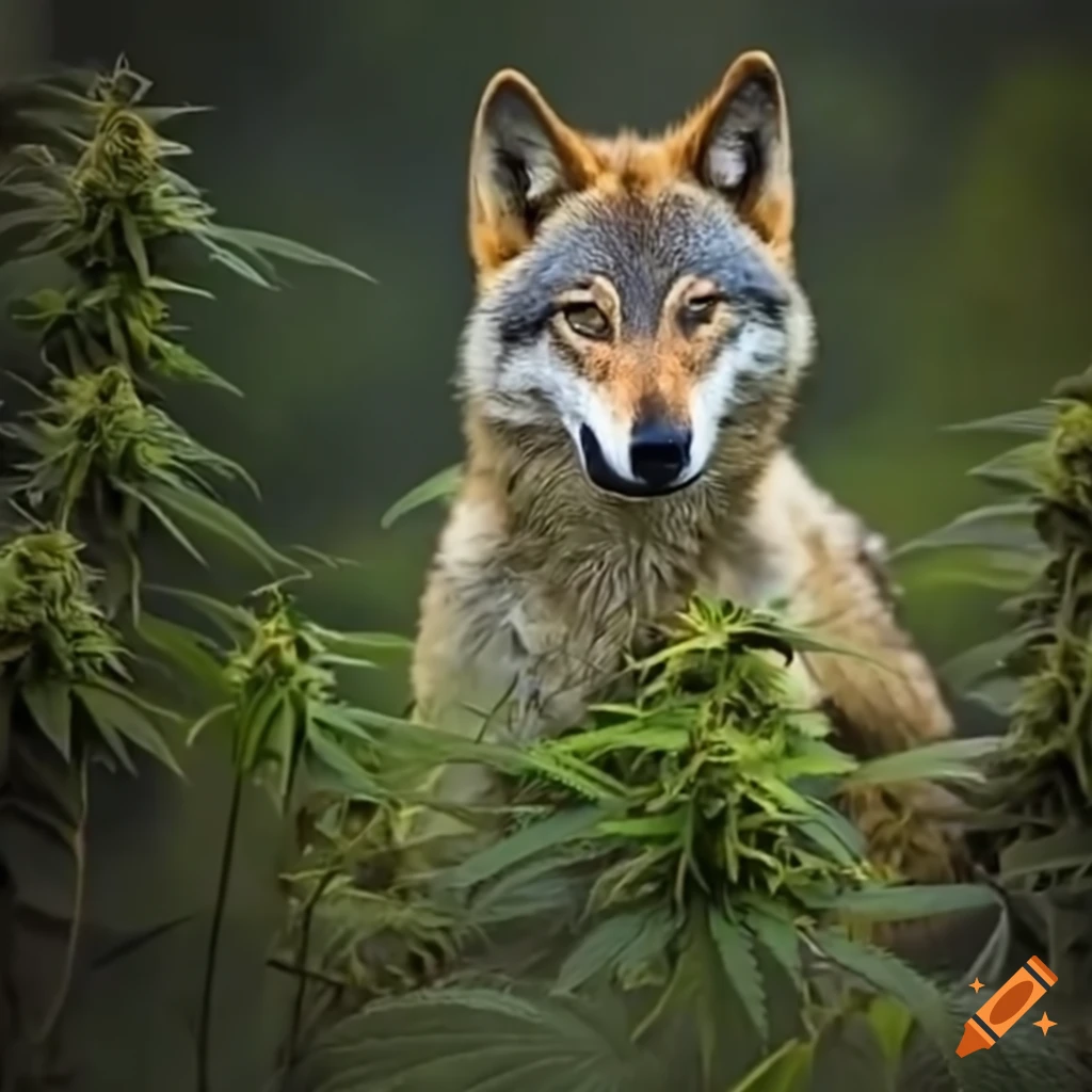 wolf smoking marijuana