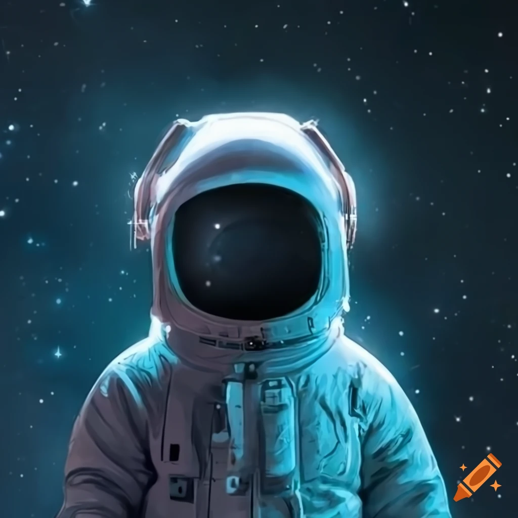astronaut in space surrounded by stars