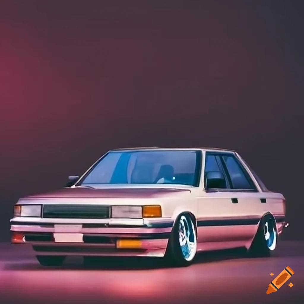 1980s-style photo of a lowered Toyota Camry