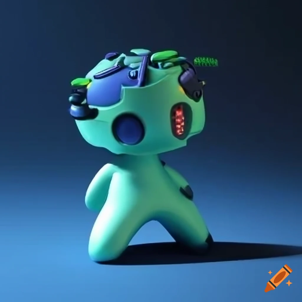 Figurine of a game controller on Craiyon