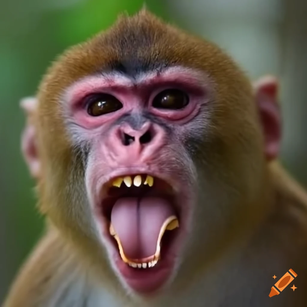 Image of angry monkeys on Craiyon