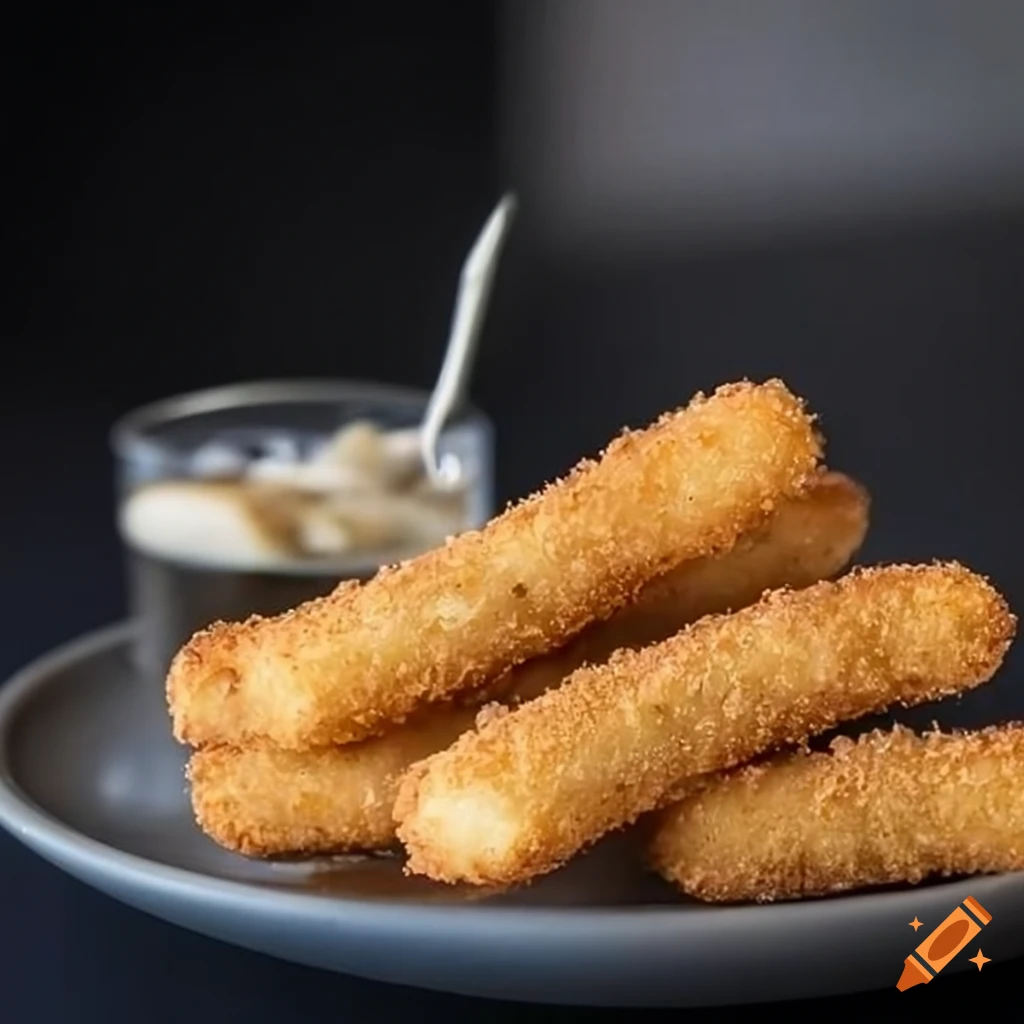 Delicious mozzarella sticks on Craiyon