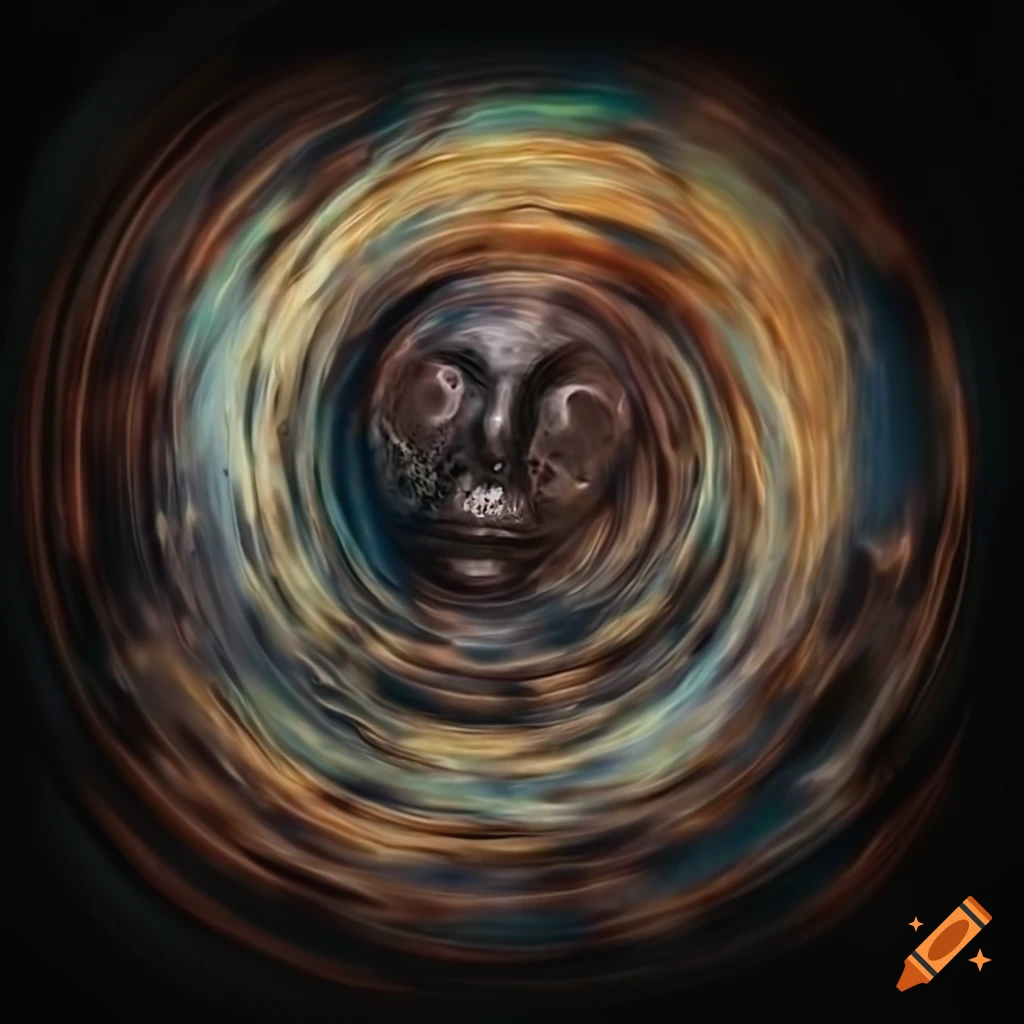 enso calligraphy with eclectic artistic elements