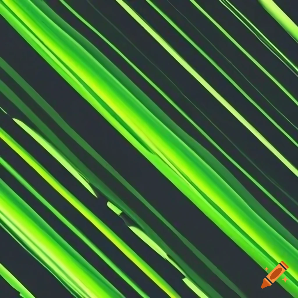 Abstract lime green lines on black background