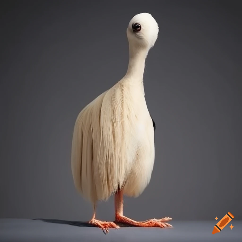 surreal birds made of cashmere