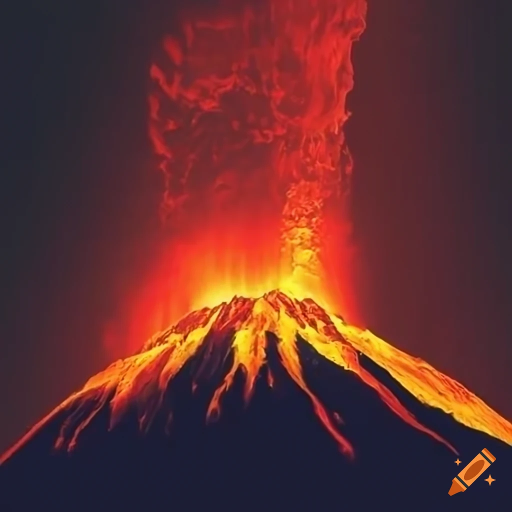 image of a volcano