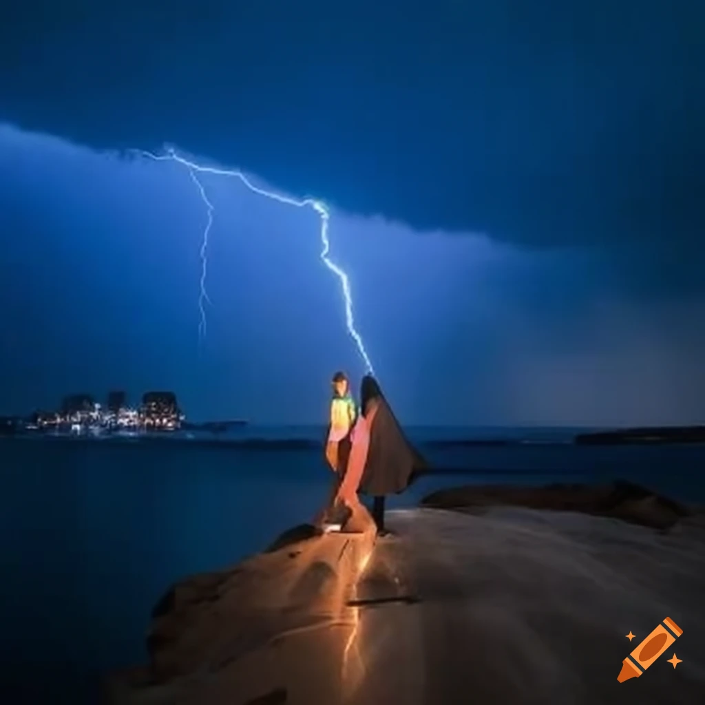 Artwork depicting a love storm