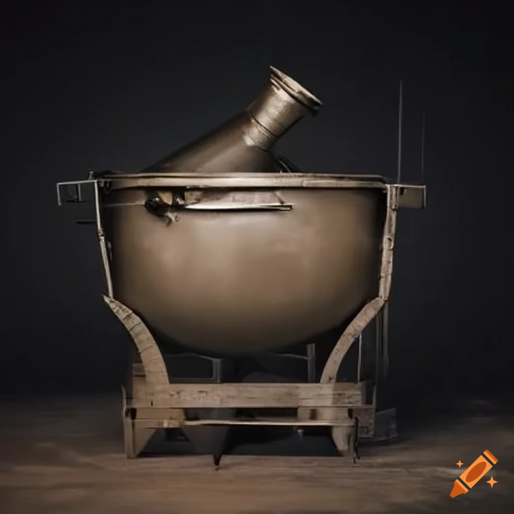 Giant industrial metal vat