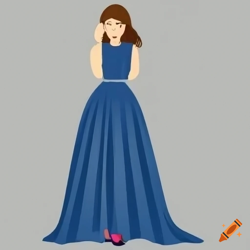 Girl wearing a dress