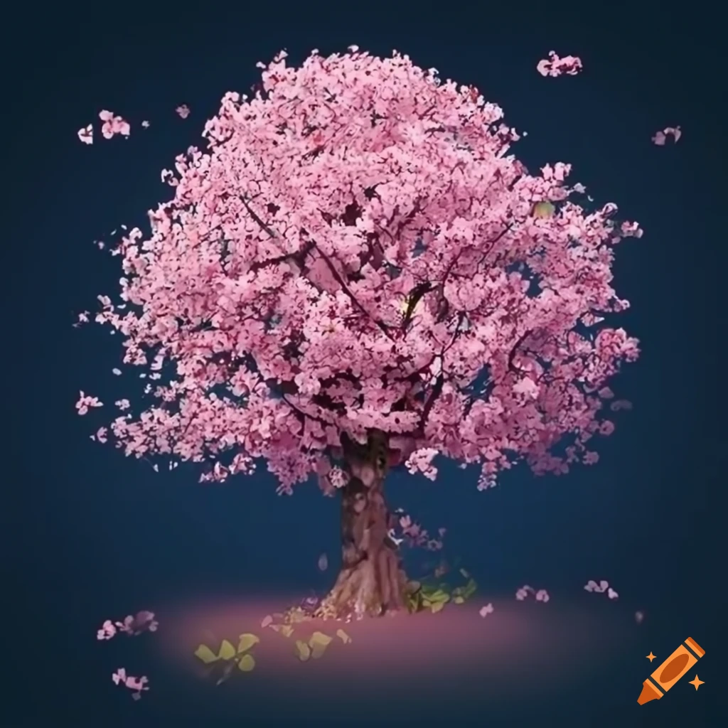 Close up Of A Cherry Blossom Tree On Craiyon close-up-of-a-cherry-blossom-tree-on-craiyon
