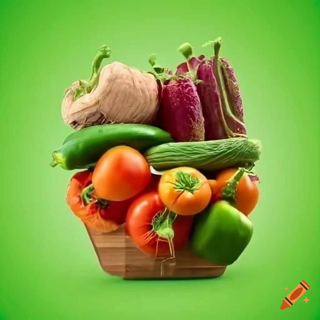 Delivery of fresh vegetables on craiyon