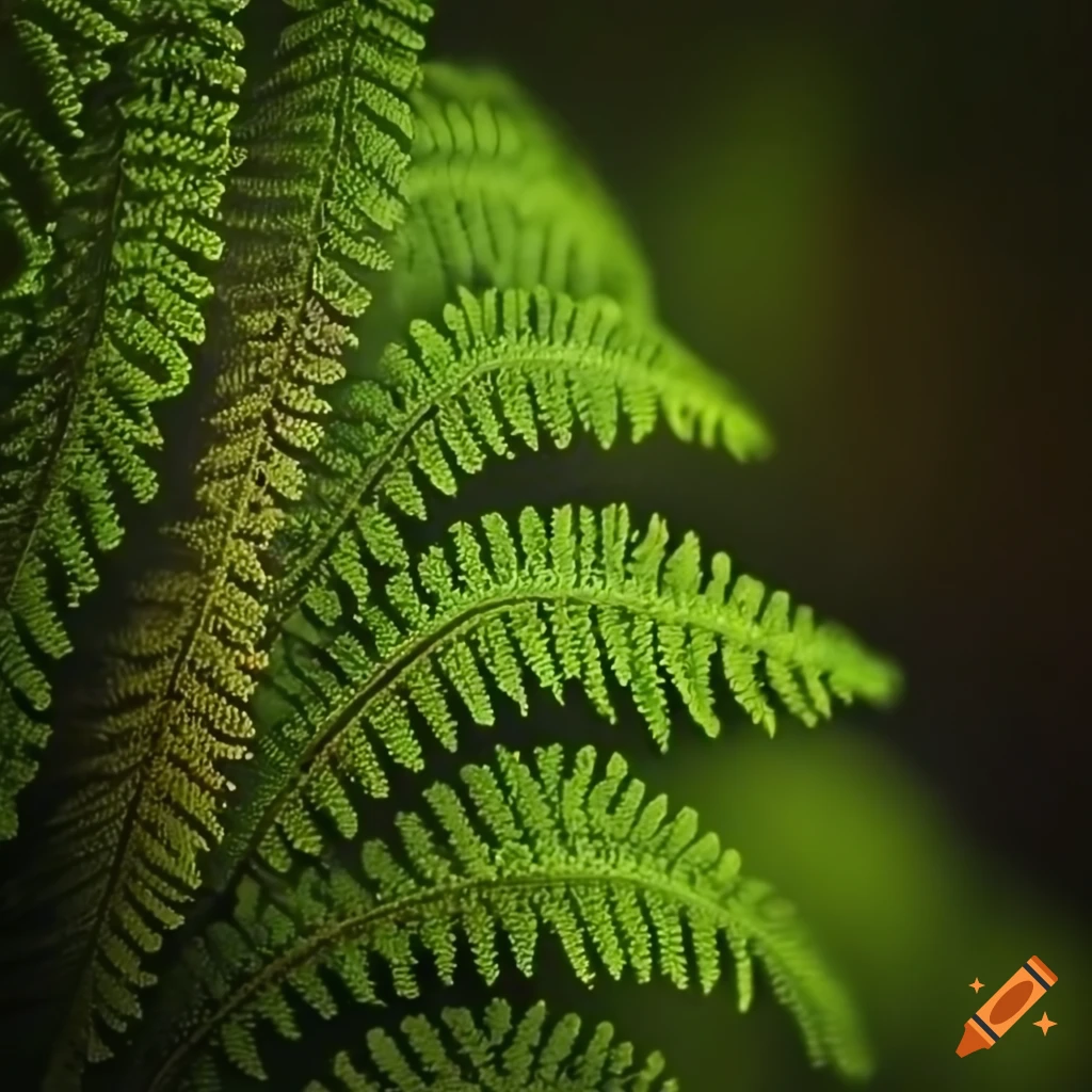 close-up of fern leaves