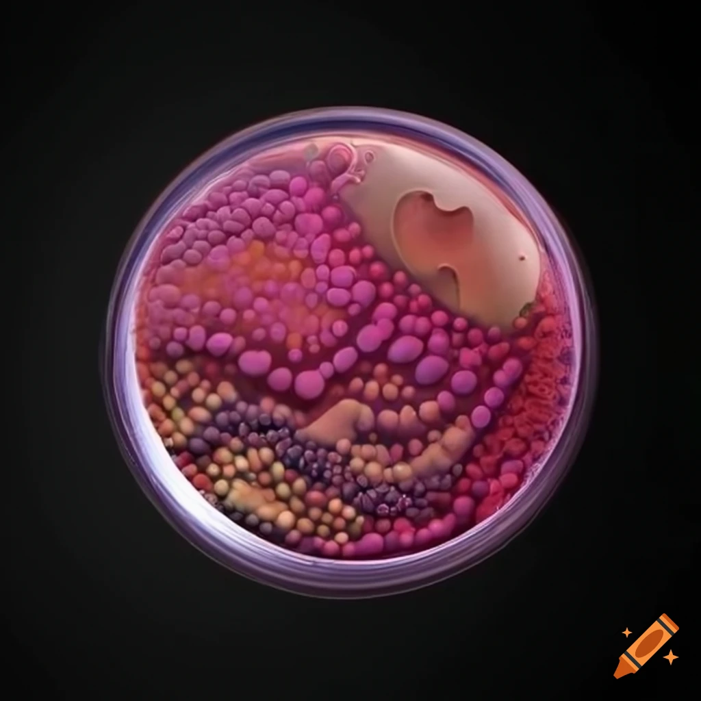 Microbiology petri dish gameboard background