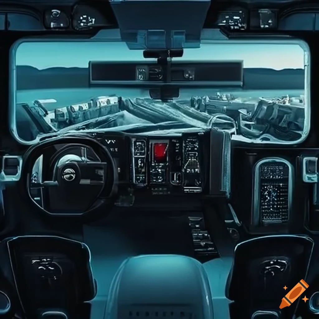 cockpit of a truck