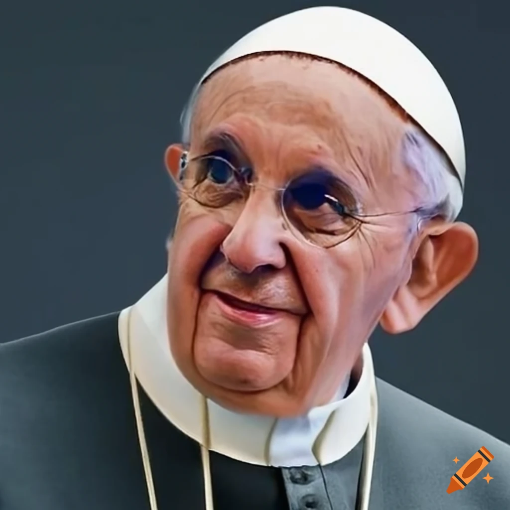Catholic pope wearing ceremonial attire