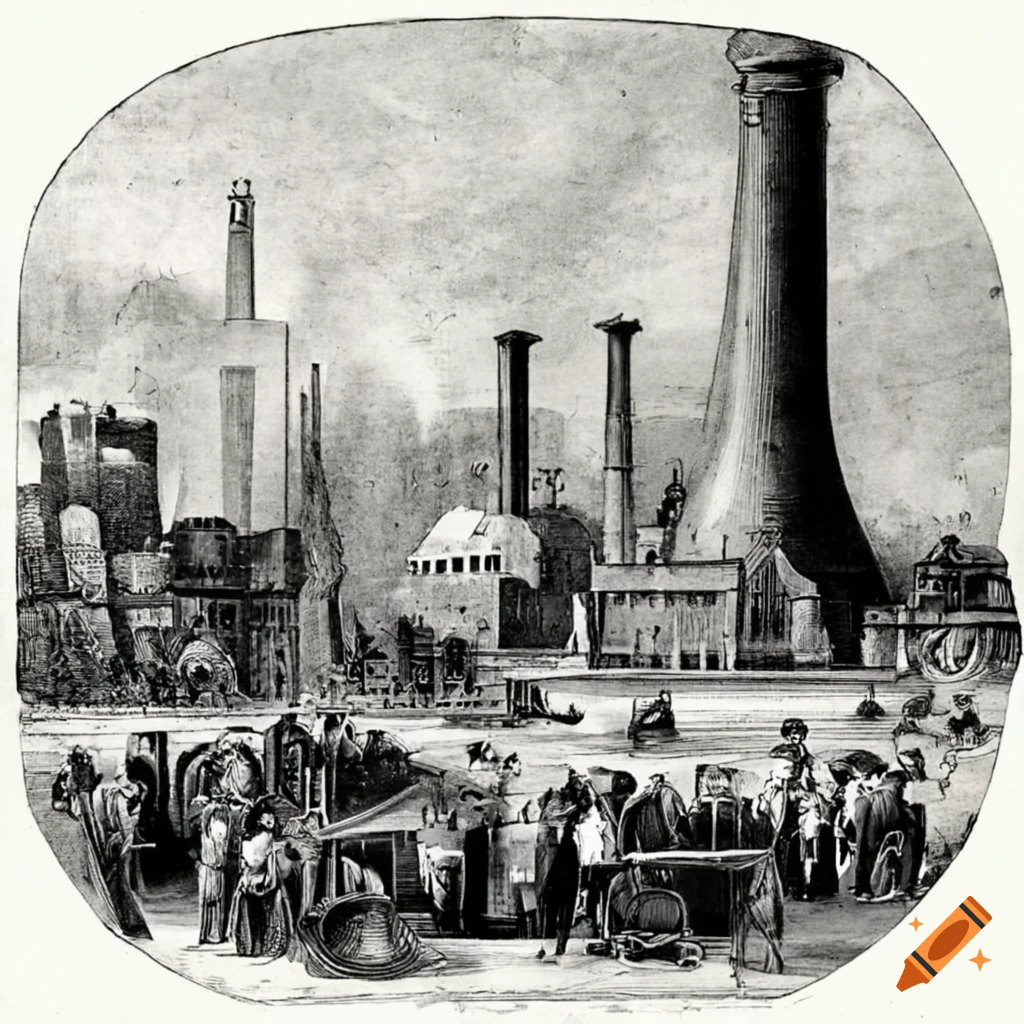 Representation Of The Industrial Revolution On Craiyon