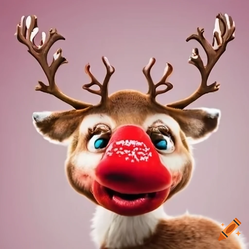 image of a cartoon reindeer